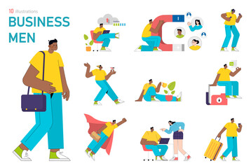 businessman. Flat Vector Illustration