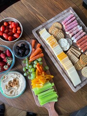 Charcuterie Board with Cheese and Meat