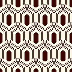 Seamless ethnic vector. Tribal wallpaper. Arrows ornament. Folk pattern. Geometric backdrop. Mosaics motif. Grid background. Textile print. Ethnical web design. Abstract image