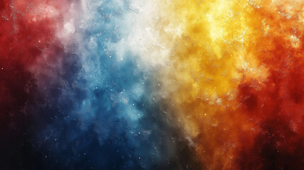 Fototapeta premium Abstract Gradient Background in Grainy Orange, Blue, and Yellow Tones