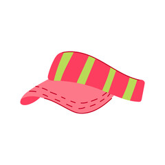 fashion visor cap cartoon. sports outdoor, golf tennis, baseball adjustable fashion visor cap sign. isolated symbol vector illustration