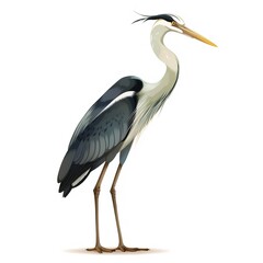 Heron Aether animal cartoon isolated whitebackground 16:9