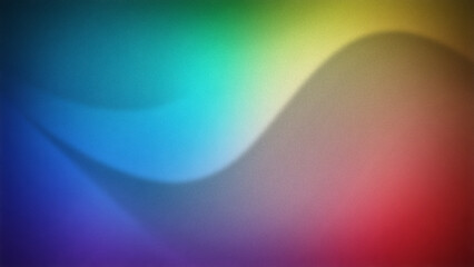 Vivid multicolor abstract gradient with a smooth, grainy texture. Featuring shades of blue, green, yellow, and red, this 4K illustration is perfect for vibrant backgrounds and modern banners