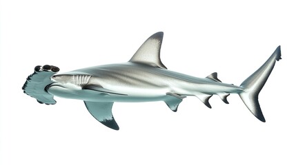 Obraz premium A large shark is swimming in the ocean