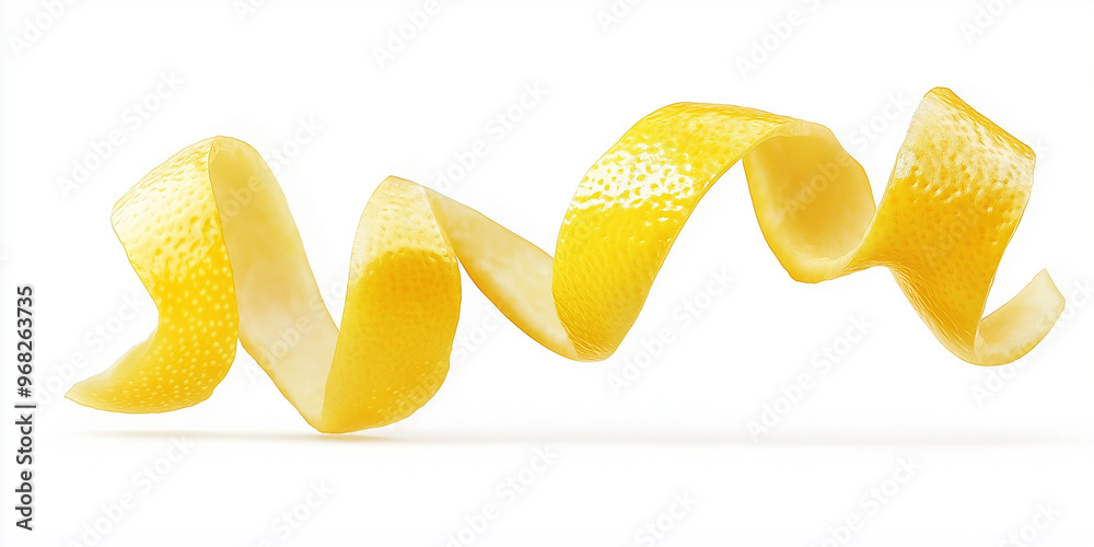 Wall mural Falling Twisting Lemon Peel