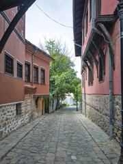 The old town of city of Plovdiv, Bulgaria