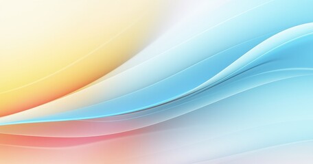 Fototapeta premium A smooth, gradient background featuring soft waves in pastel colors, ideal for digital designs and presentations.