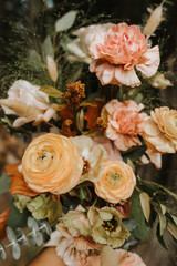 beige aesthetic wedding flowers bouquet