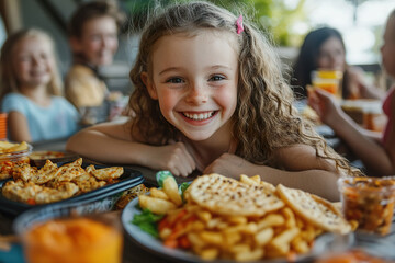 Children enjoying allergy friendly foods at vibrant gathering with friends outdoors