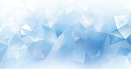 Fototapeta premium A soft blue abstract background featuring triangular shapes and gradients, ideal for design projects.
