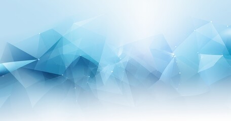 A soft, abstract background featuring blue geometric shapes and gradients, suitable for digital design and presentations.