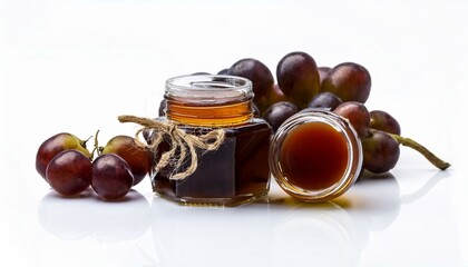 grape molasses white background