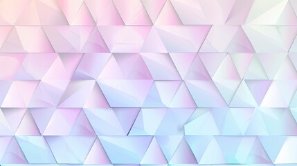 Fototapeta premium A soft, pastel-colored geometric pattern featuring overlapping triangles, ideal for backgrounds or digital designs.