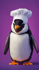 A Penguin Wearing a Chef's Hat