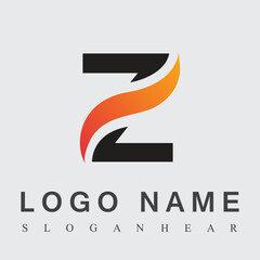 Initial Z Letter Logo Design Vector Template. Monogram and Creative Alphabet Z Letter icon Illustration.