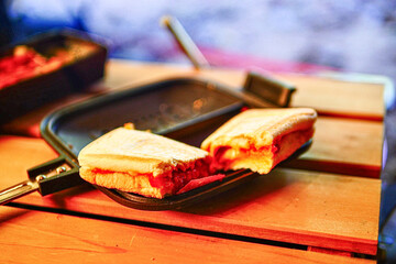 apple pie on a wooden table