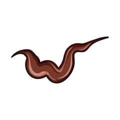 topping chocolate drip sause cartoon. ganache decadent, rich smooth, indulgent homemade topping chocolate drip sause sign. isolated symbol vector illustration