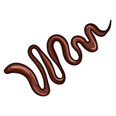smooth chocolate drip sause cartoon. indulgent homemade, recipe cocoa, creamy luscious smooth chocolate drip sause sign. isolated symbol vector illustration