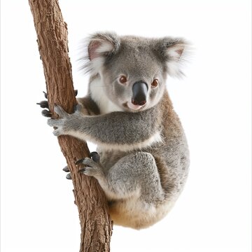 recommend clip art: Beautiful Koala Clipart, isolated on a white background, Koala Generative AI.