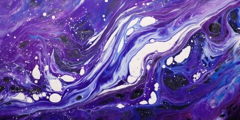 Purple and white abstract art