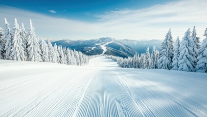 Snowy Mountain Slope