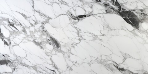 Obraz premium White marble with grey veins