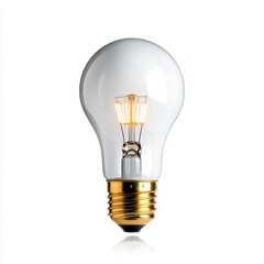 A vintage light bulb with a warm glow, perfect for adding a nostalgic touch to any interior decor.