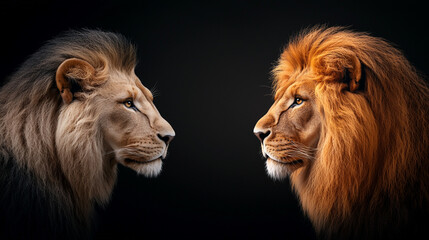 3D Lion with Soft Pastel Background: Majestic Symbol of the Animal Kingdom in Zoo 