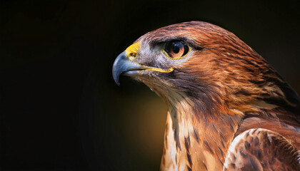 Naklejka premium Close-Up of a Hawk