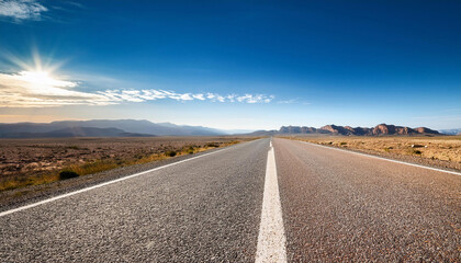 Naklejka premium Close-Up of a Horizon Line and Landscape Features, Emphasizing Distance and Perspective