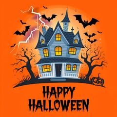 Graphical illustration for Halloween.