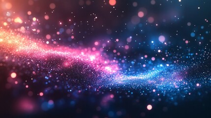 Obraz premium Abstract Background of Shimmering Pink and Blue Lights