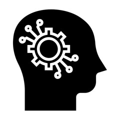 artificial intelligence  Solid icon