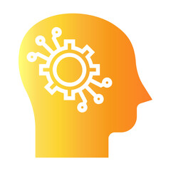 artificial intelligence  Gradient icon