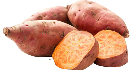 Fototapeta premium Sweet potato on transparent background