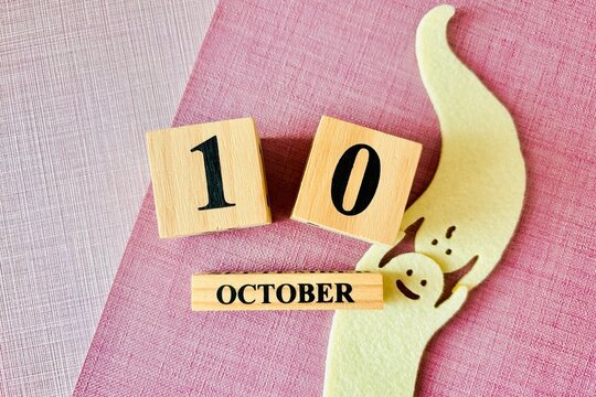 10月のおばけとシンプルな背景イメージ