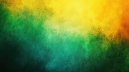 Abstract smoky background with vibrant green, yellow, and orange hues, perfect for artistic designs and creative projects.