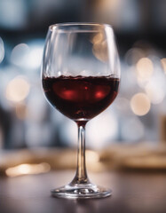 Rotwein im Glas