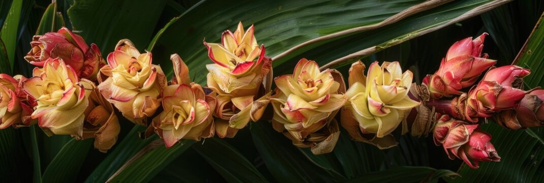 Kaempferia galanga, commonly called aromatic ginger, sand ginger, cutcherry, or resurrection lily, is a member of the ginger family and is one of the four plants known as galangal.