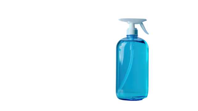 Sanitizer liquid soap on transparent background