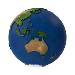 3D Earth Globe with Continents - Perfect for Geography Concepts, Global Education, and Worldwide Design Projects