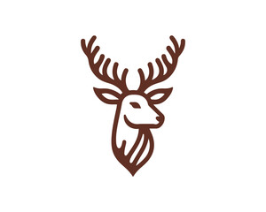 red deer head