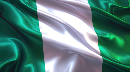 nigerian flag for national Day or Independence Day of nigeria