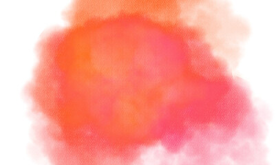 Fototapeta premium Transparent watercolor color smoke explosion texture overlay effect. Watercolor texture of clouds, paint brush strokes, paint stain strokes. Png file