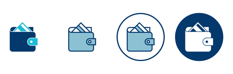 Obraz premium Wallet Icon vector isolated on white background. money wallet icon