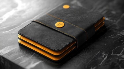 Digital wallet with a minimalist design, emphasizing simplicity and user-friendly interface, Minimalist wallet design, Simple digital finance