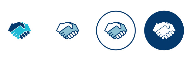 Business handshake icon vector isolated on white background. Handshake icon vector. contract agreement. Trust icon vector. Deal. Done. partnership icon
