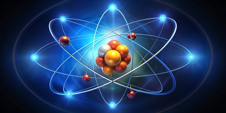 Lithium's atomic structure consists of three protons and four neutrons in the nucleus, surrounded by three electrons