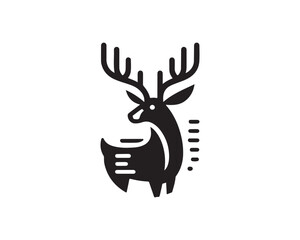 silhouette of a deer