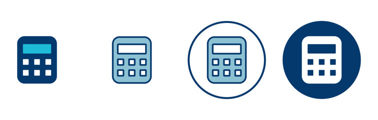 Fototapeta premium Calculator icon vector isolated on white background. Calculator vector icon. Accounting icon
